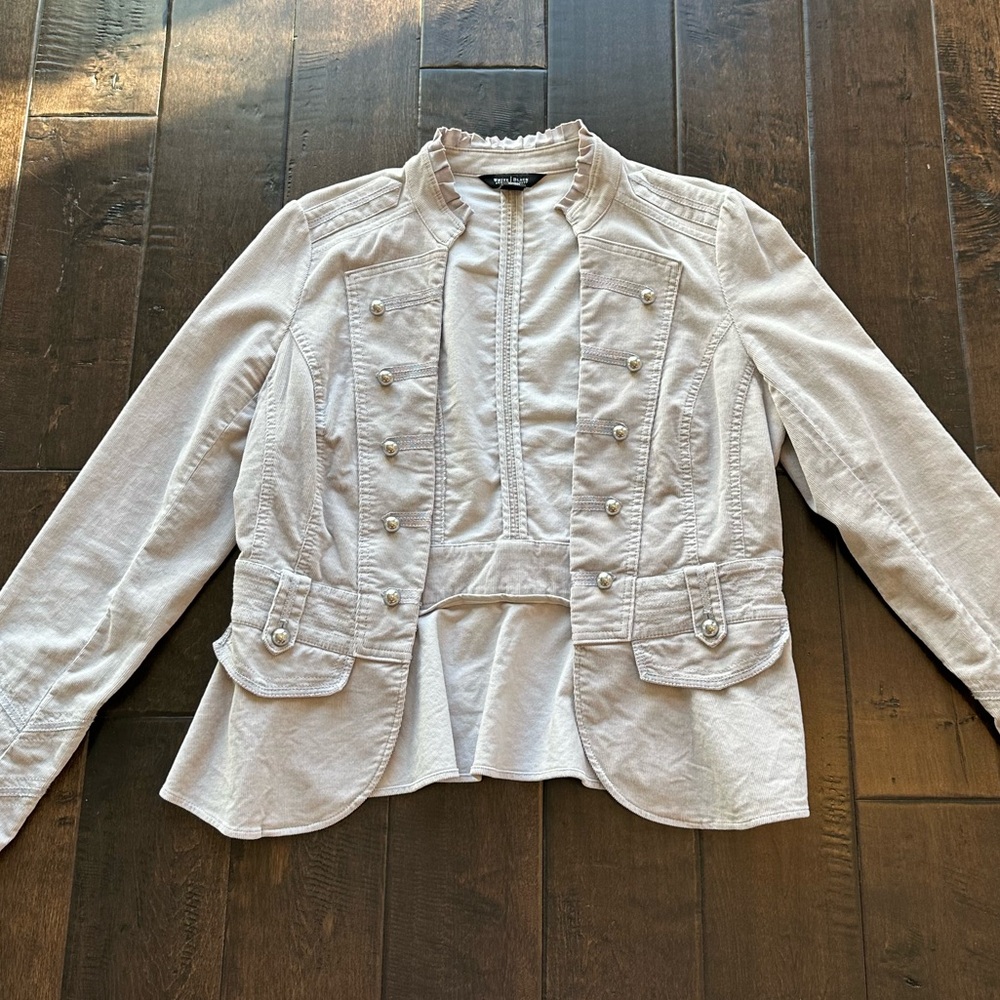White House Black Market Corduroy Statement Jacket (Size 10) - Good Condition